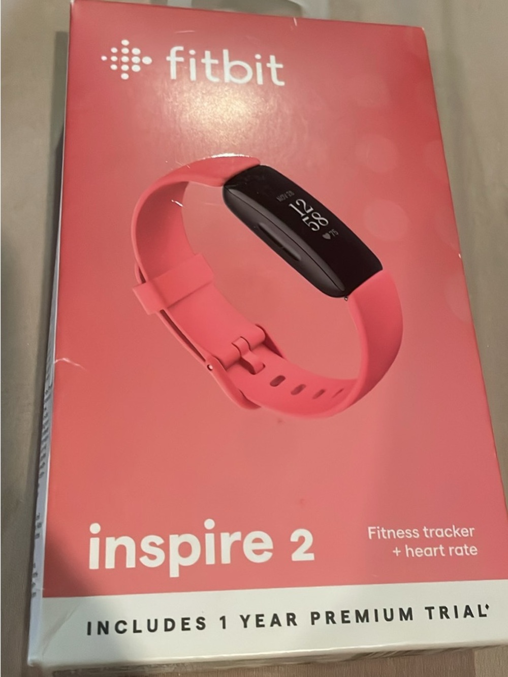 NEW IN BOX Fitbit Inspire 2 health and fitness tracker in the Desert Rose pink c